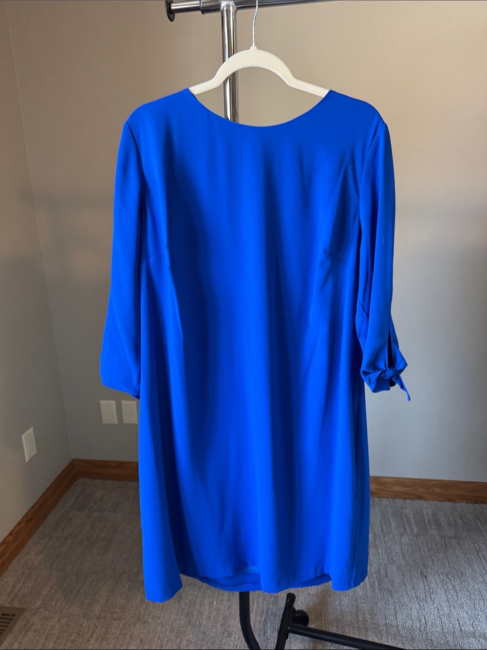 CeCe Cobalt Blue Long Sleeve Shift Dress